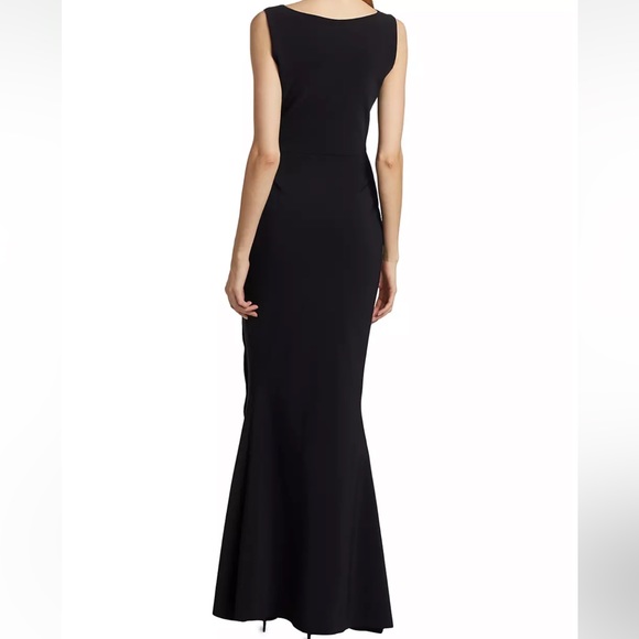 Chiara Boni La Petite Robe Cibeless Embellished Asymmetric-Neckline Gown Size 12 - Picture 2 of 6